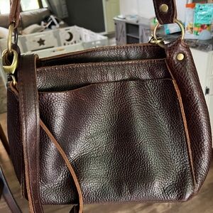 Portland Leather Coldbrew triangle handbag